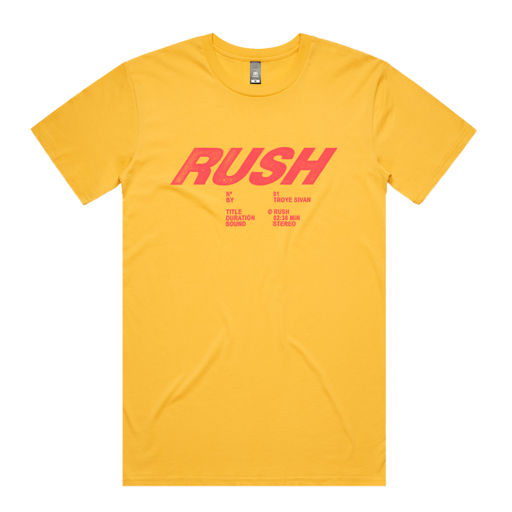 Rush T-Shirt | Troye Sivan AU Official Store - Troye Sivan AU