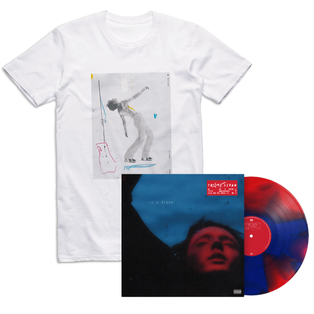 In A Dream (5th Anniversary Red & Blue Swirl LP) + In A Dream T-Shirt